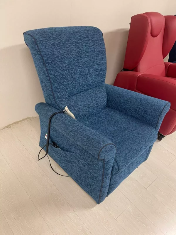 Fotoliu relax di tesut cu telecomanda nou made in italy R-892 - imagine 2