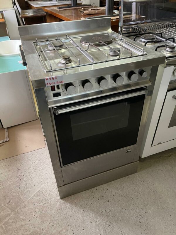 Aragaz inox RB cucine pe gaz cu 4 arzătoare si cuptor made in italy R-958