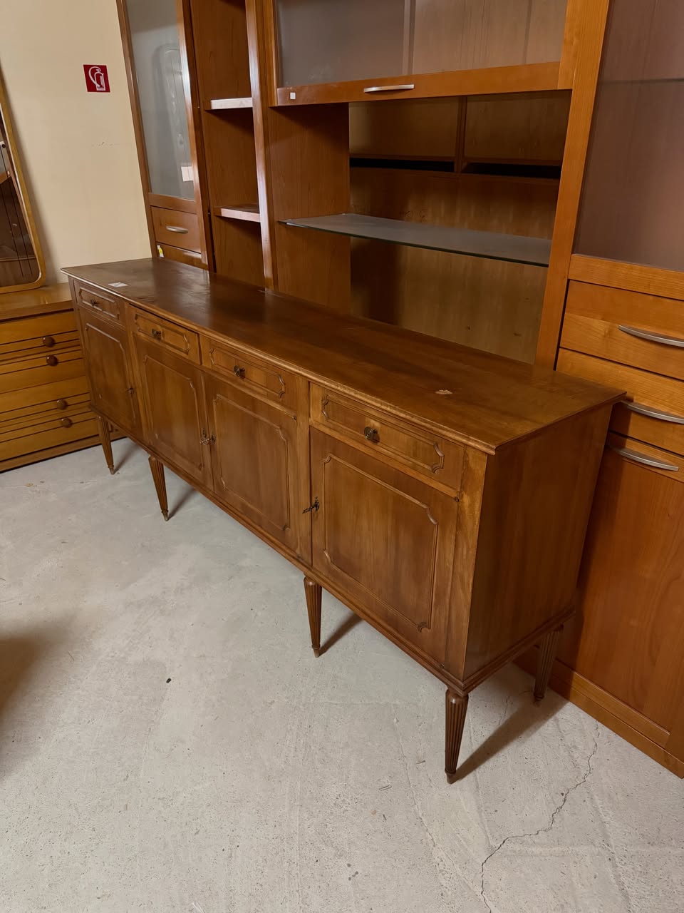 Bufet vintage din lemn masiv SH de calitate italiană 4546/U - imagine 5