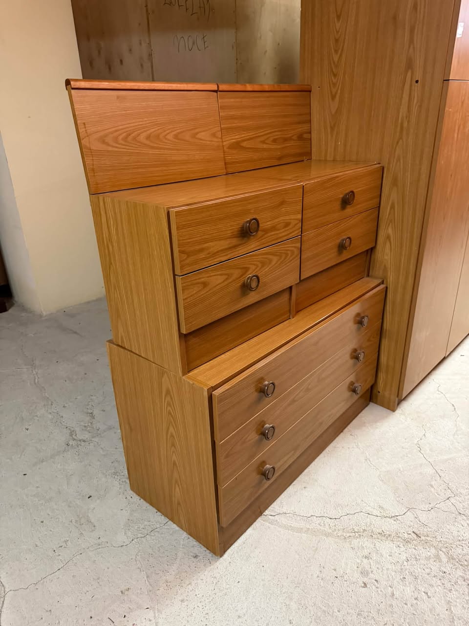 Set dormitor cu șifonier, comodă și 2 noptiere sh de calitate italiană 4746/U - imagine 4